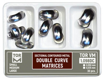 Sekčné kontúrované kovové matrice s dvojitým zakrivením 1.098DC (30 ks) - TOR VM