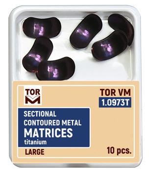 Sekčné kontúrované kovové titánové matrice 1.0973T (10 ks) - TOR VM