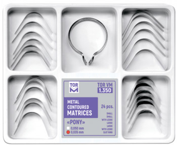 Kovové konturované matrice PONY. Sada se Slot krúžkem 1.350 (24 ks) - TOR VM