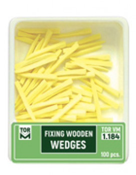 Drevené klinky tenké, dlhé (žlté) 1.184 (100ks) - TOR VM