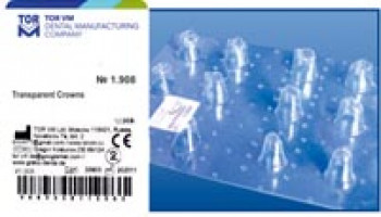 Transparentné korunky na premoláre a moláre 1.908 12ks. - TOR VM
