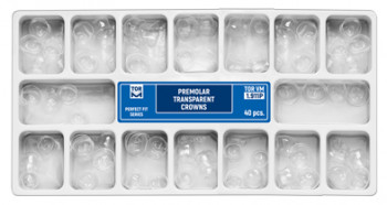 Transparentné korunky na premoláre 1.911P (40 ks) - TOR VM