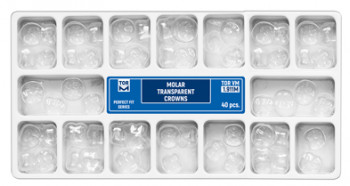 Transparentné korunky na moláre 1.911M (40 ks) - TOR VM