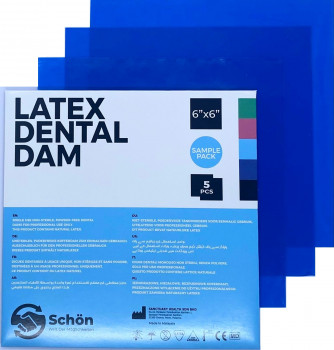 Latexová blana – modrá, bez príchute - Latex Dental Dam
